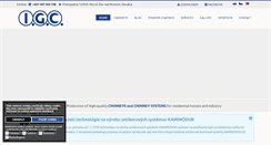 Desktop Screenshot of igc.sk